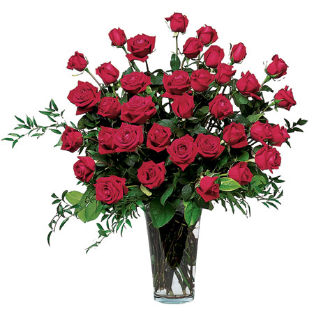 Three Dozen Red Roses