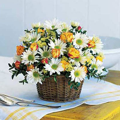 Joyful Roses and Daisies